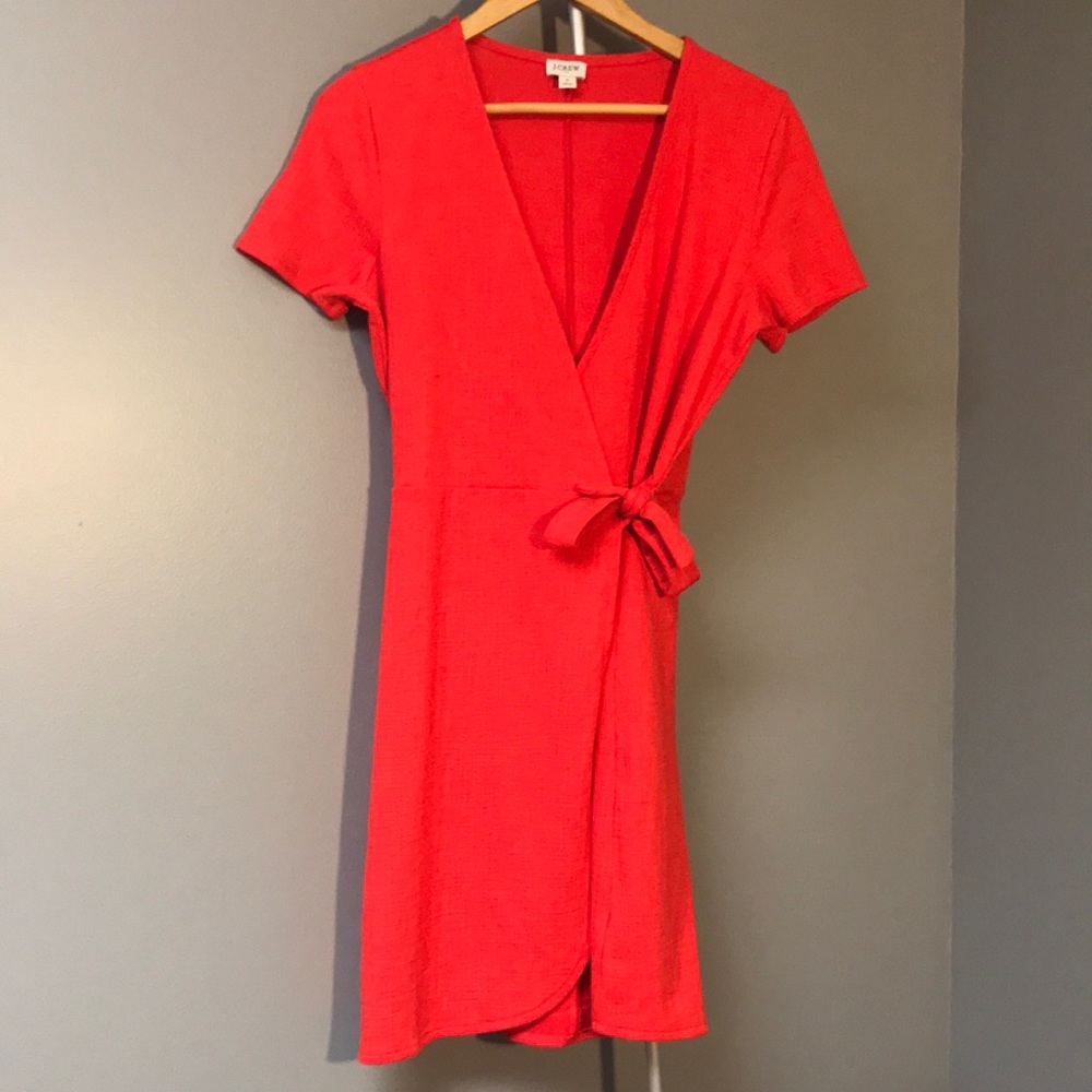 J Crew Lightweight Textured Low Cut Summer Dress